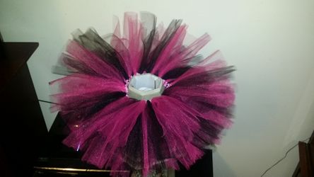 Pink and black tutu