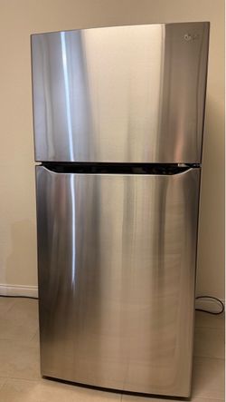 LG Top-Freezer Refrigerator Stainless Steel 20 Cu Ft
