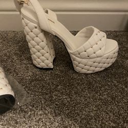 White Platform Heels From Fashion Nova 