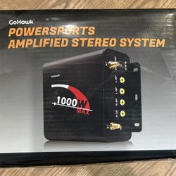 GoHawk TJ4-Q 100W Bluetooth Motorcycle Stereo Speaker 4 Channel Amplifier