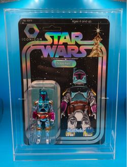 Star Wars Stan Solo Iconicon Boba Fett MOC  Custom Kenner Action Figure