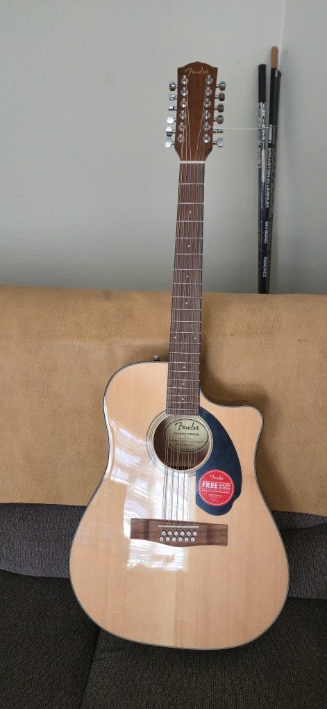  Fender 12-String Acoustic-Electric Guitar 