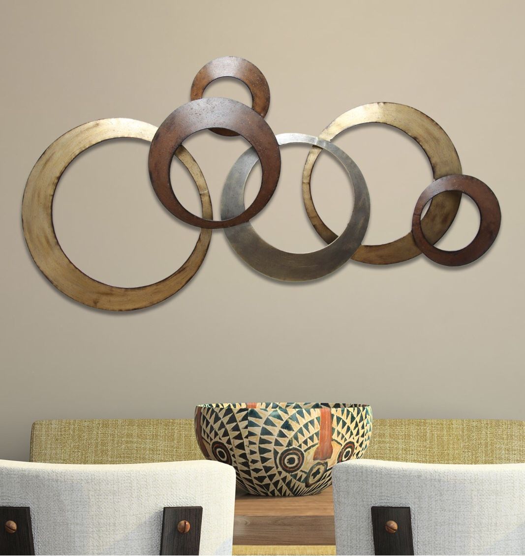 Stratton Home Decor Metallic Rings Wall Decor