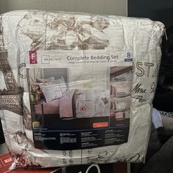Bedding set full 8 pcs (paris)