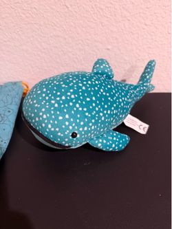 Brand new small blue whale toy