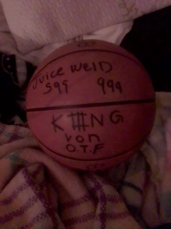 Basketball Signed By Juice Wrld And King Von 