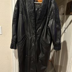 Ladies Leather Duster