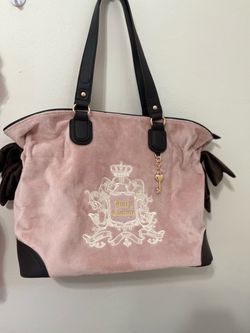 LARGE Velour Baby Pink Juicy Couture Tote Bag