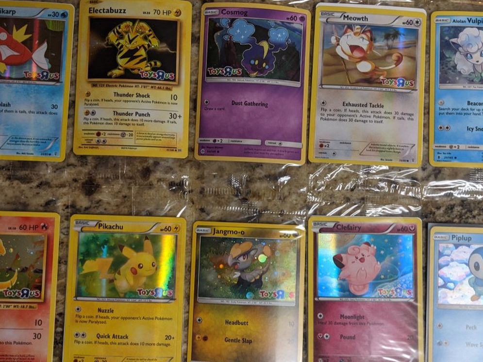 Set of 10 Toysrus Pokemon Promo Cards