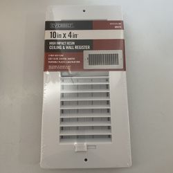 10 in. x 4 in. Plastic Ceiling Register 2-Way