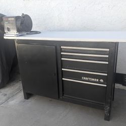 Craftsman Work Bench Grinder Ball Bearing Drawers 