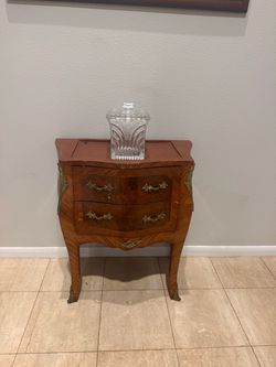 French Louis XV Style Bombe Chest Nightstand