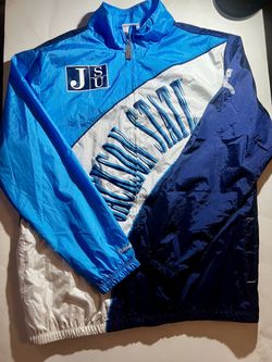 Mens Mitchell & Ness Jackson State University NCAA Arched Retro Line Windbreaker
