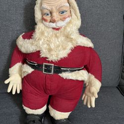 Vintage stuffed Santa