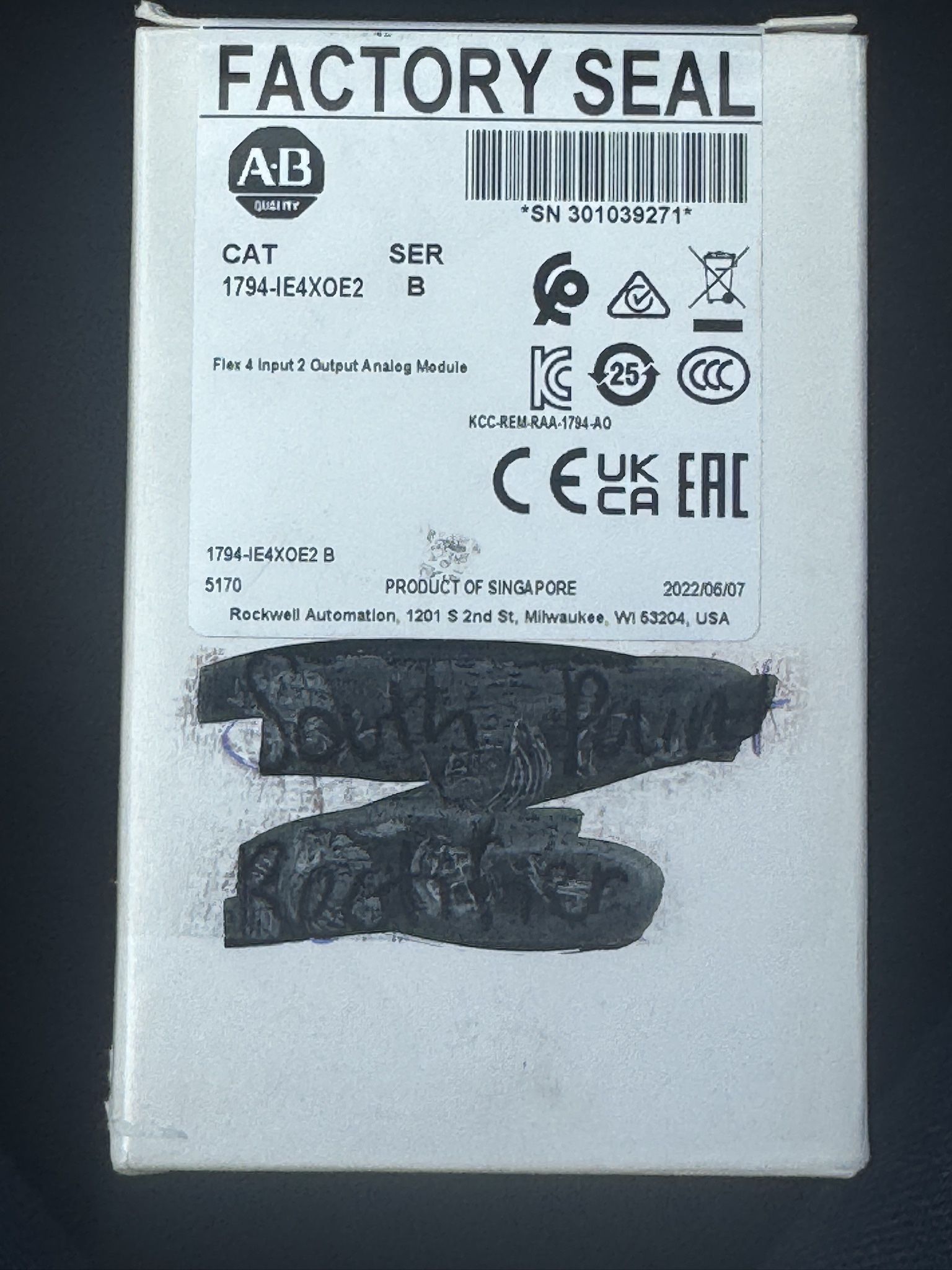 Allen Bradley 1794-IE4XOE2 Ser B Brand New Quality Guaranteed Free Ship
