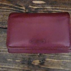 Burgandy Leather Fossil Wallet