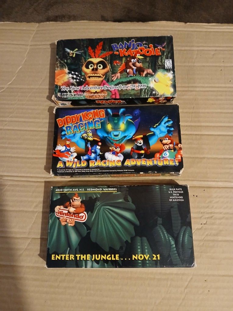 N64 Super Nintendo VHS Tapes