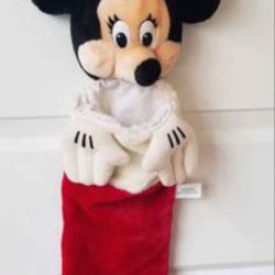 Vintage Disney Christmas Felt Stocking Minnie Mouse