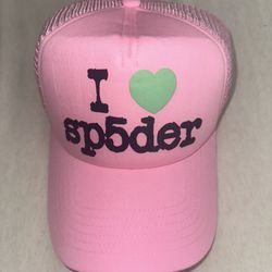 Pink SP5DER Trucker Hat
