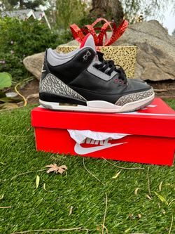 Air Jordan 3 Black Cement Sneakers SIZE 12