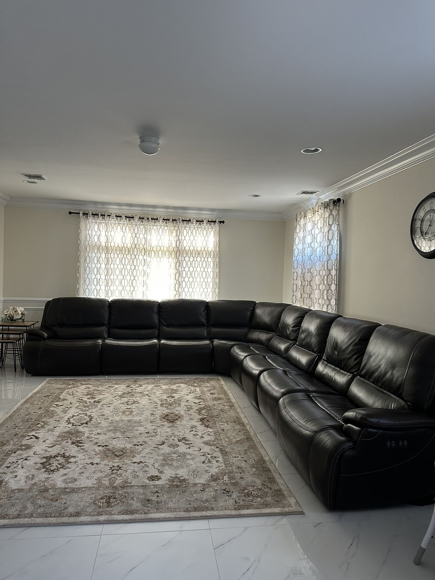 Leather 8 Piece sectional 