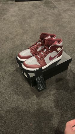 Size 11 Air Jordan 1 Mid Light Smoke Grey with box