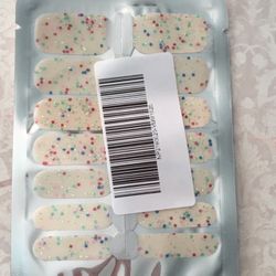 White Confetti Nail Polish Strips