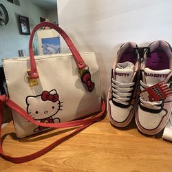 HELLO KITTY PURSE AND SHOES