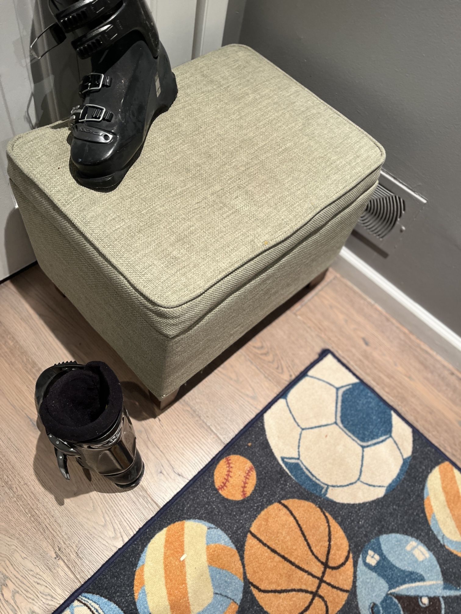 Lime Green Ottoman With Storage