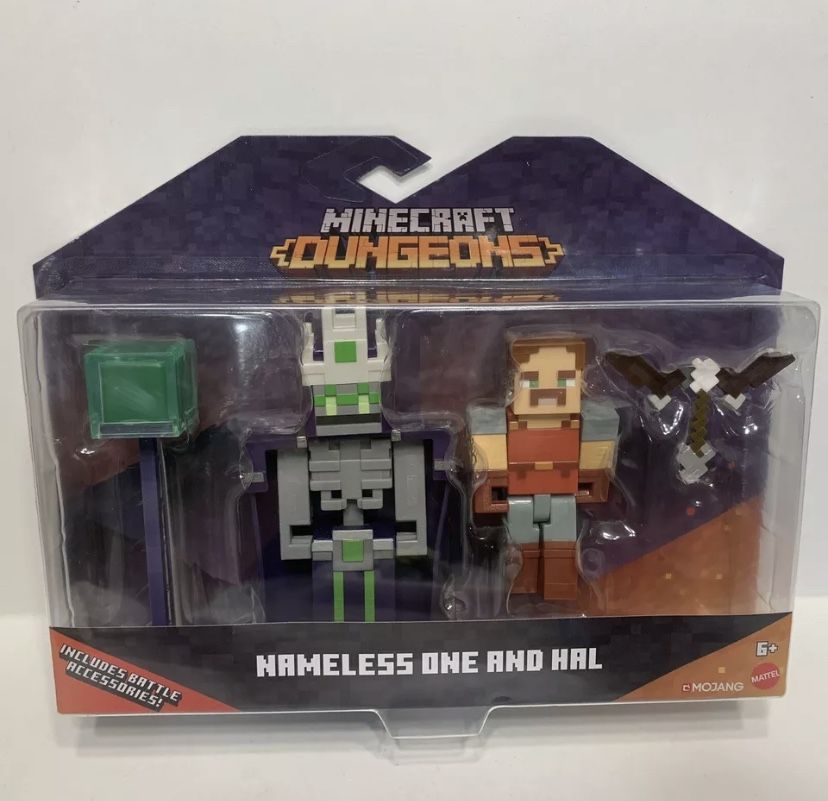 Minecraft Dungeons NAMELESS ONE HAL Figures Set Accessories Mojang