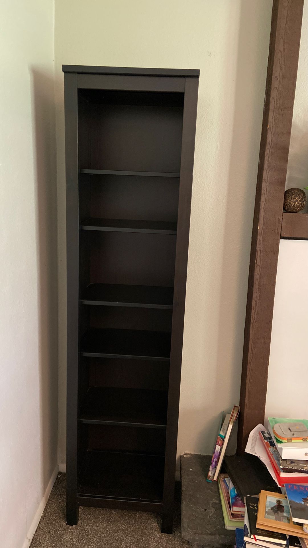 2 IKEA bookshelves dark brown almost black