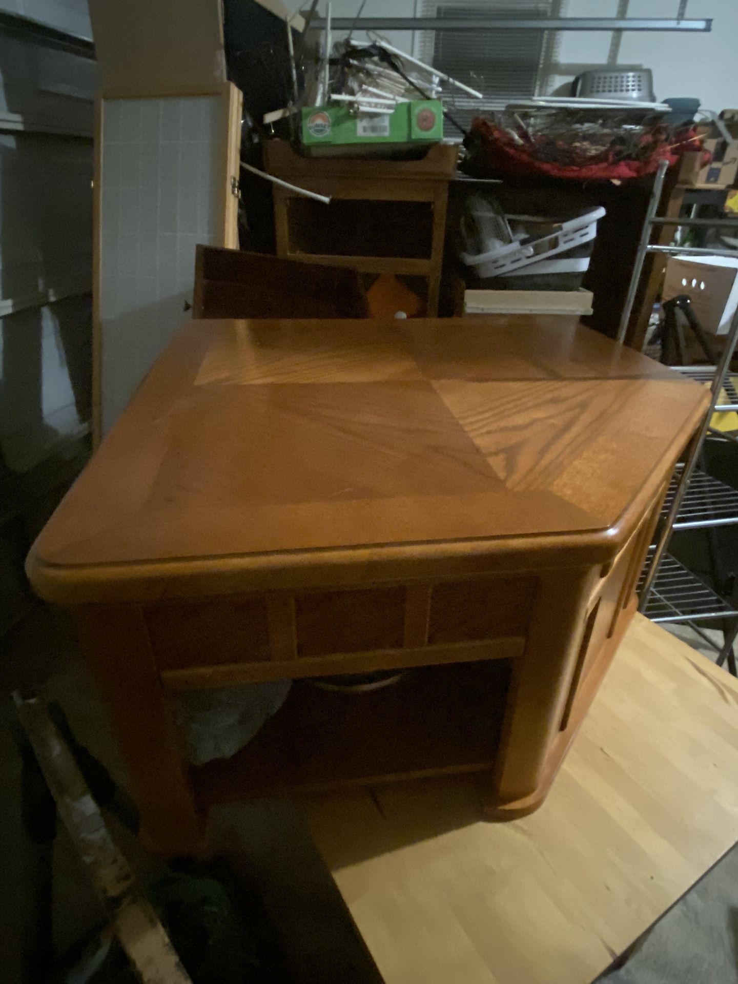 Real Wood Pentagon Coffee Table
