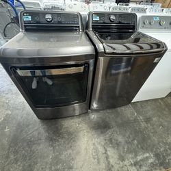 Lg Set Washing Machine & Electric Dryer 