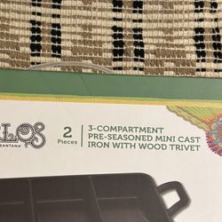 Three Compartment Mini Cast-Iron