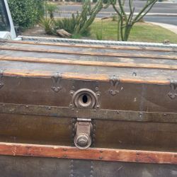 Old Antique Steamer Trunk