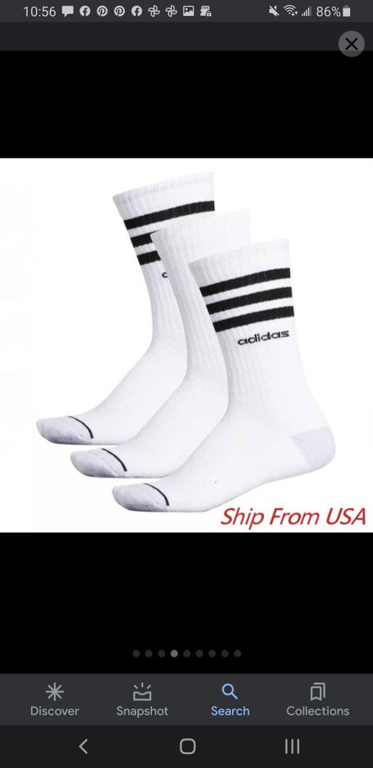 Adidas Men Crew Socks  6pack