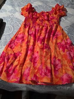 SHEIN VCAY Plus Size Vacation Floral Print Off-Shoulder Dress