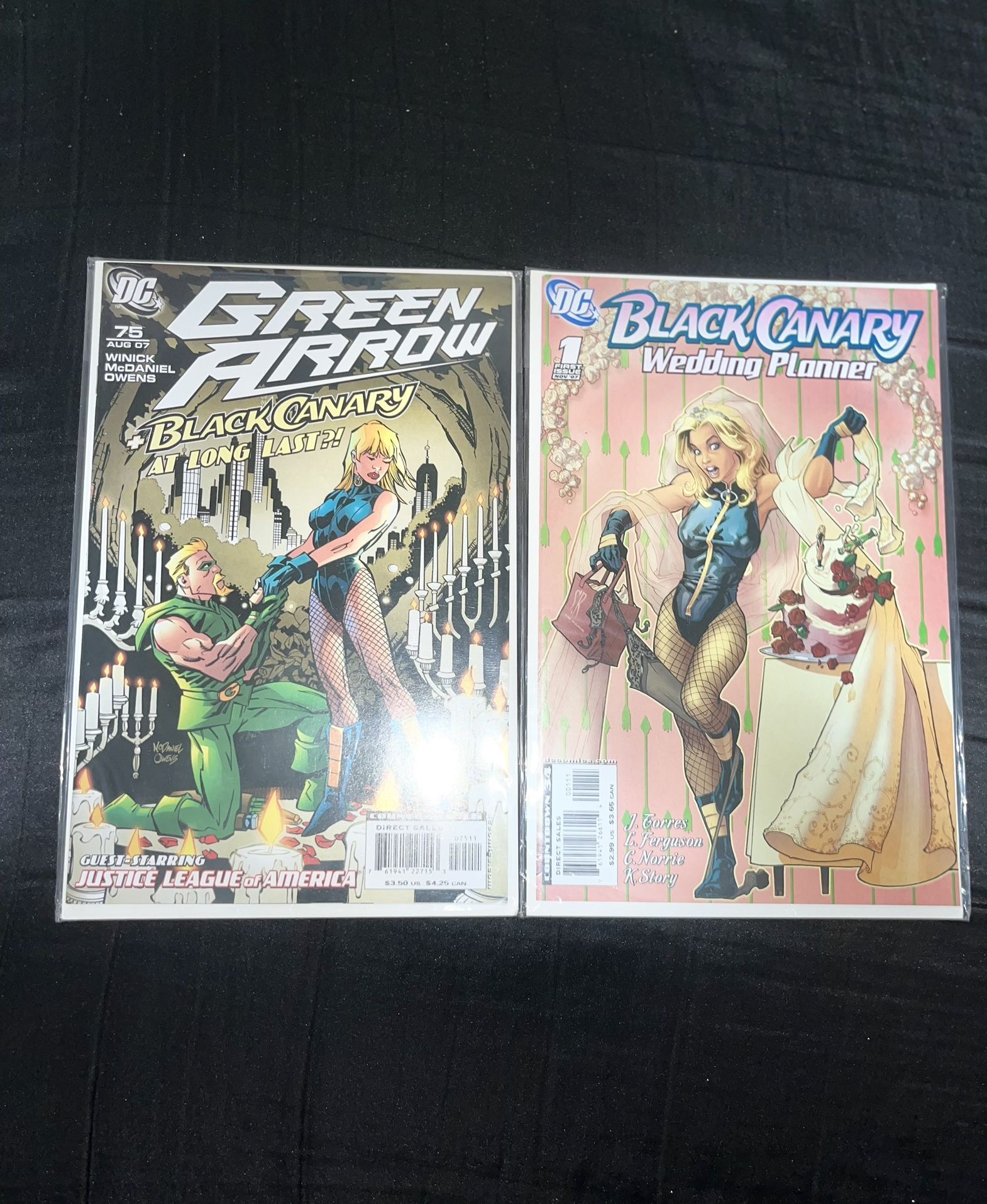 GREEN ARROW AND BLACK CANARY NEAR ‘MINT CONDITION’ D.C COMIC BOOKS!