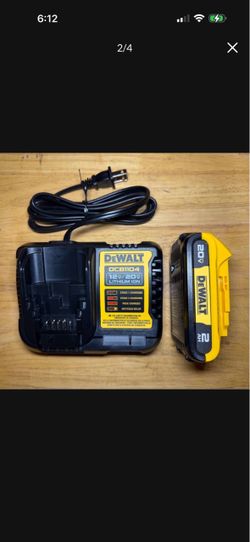 DeWalt battery and charger