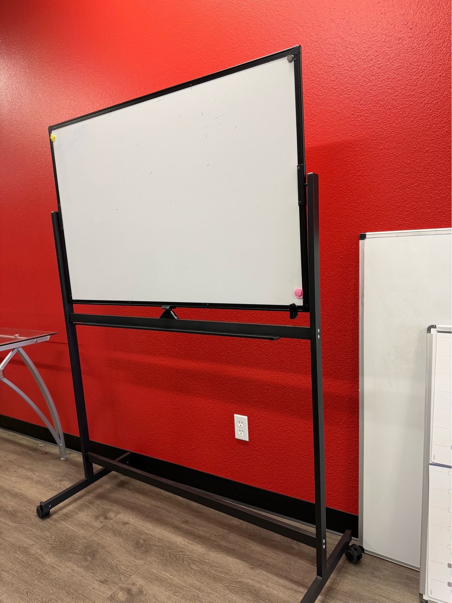 Double-Sided Rolling Whiteboard- Excellent Condition