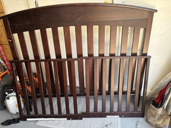 Solid Brown Baby Crib