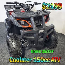 ATV/Quad For Sale! Brand New! Full-Size 150cc Utility ATV – CA Green Sticker, Strong Build & Affordable! Fully Assembled & Ready to Ride Today!