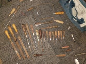 Vintage Hand Tool Lot – Chisels, Saws, Screwdrivers