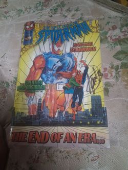 The Spectacular Spider-Man Comic Book Signed