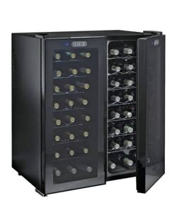 Double Door Duel Temp Wine Fridge -48