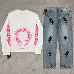 Chrome Hearts Jeans size 30 $180 Shirt size M/L $120