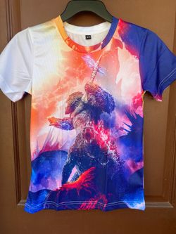 Godzilla 3D Graphic printed Shirt XS