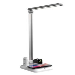 4 In 1 Smart Watch Phone and Earbud Wireless Charging Desk Lamp