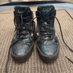 Giuseppe Zanotti Hi-Top | Midnight Blue Snake