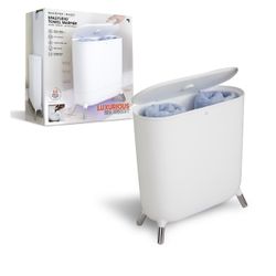 Sharper Image SpaStudio Towel Warmer, Heated Comfort + Aromatherapy, Large Capacity, Warms 3 Towels, Bath Sheets, Bath Robe, Auto Shutoff, Quick Hea